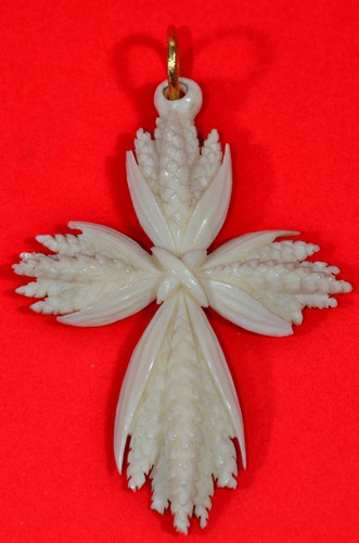 Kreuz biedermeier geschnitzt - kreuz,