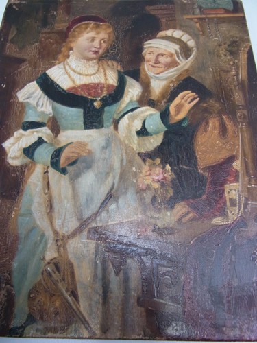 2634 öl holz gemälde alt - 2634-Öl/holz,