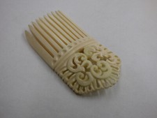 Haarkamm 19. Jh. Knochen Bein