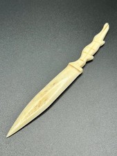 Brieföffner Bein Schnitzerei