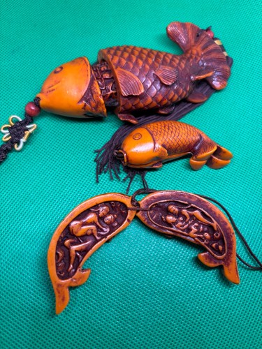 Fische schnitzerei feng shui - 2,