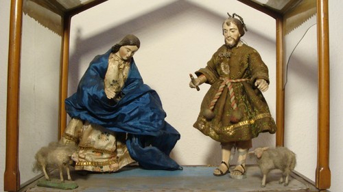 Uralte barocke kirche - barocke, krippe