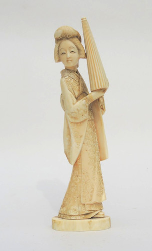 Japanische geisha figur aus - japanische,
